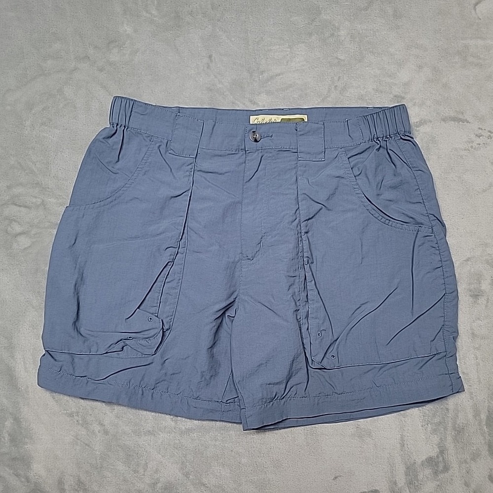 Cabelas Shorts Womens 12 Blue Outdoors Cargo Hiking Fishing Utility Lightweight